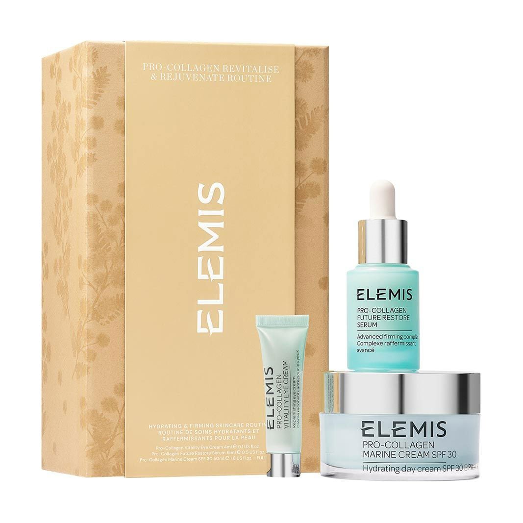 Набір для догляду за обличчям Elemis Pro-Collagen Revitalise &amp; Rejuvenate Routine (сироватка, 15 мл + крем, 50 мл + крем, 4 мл)